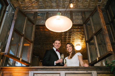 Brooklyn Winery Wedding Portrait
