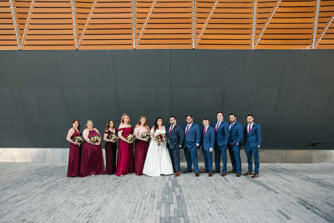 wedding party portrait