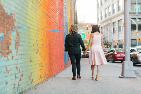 Dumbo Rainbow Mural Portrait